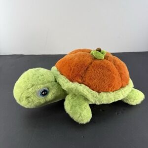 Seasons Pumpkin Turtle Plush Stuffed Animal Fall Halloween Green Orange Soft Toy